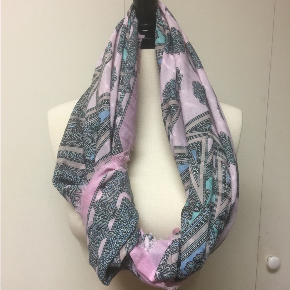 Vintage Gim Renoir oversized multi colored scarf.